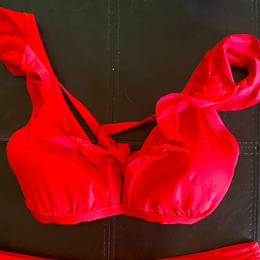 Red bathing suit